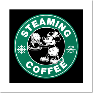 Steaming Coffee Posters and Art